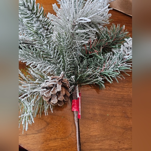 Ashland Snowy Spruce Pinecone Branch - Picture 4 of 5